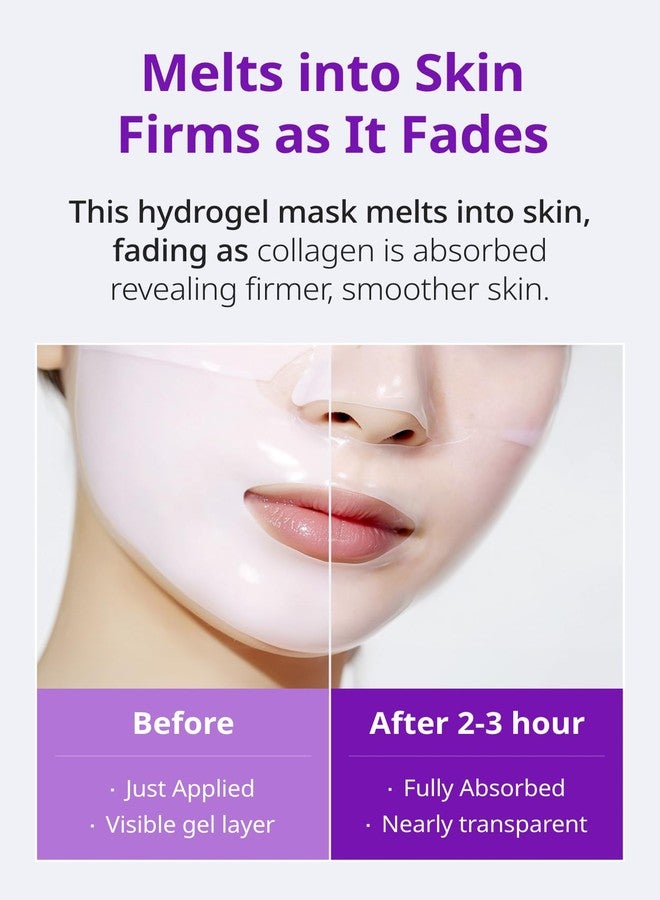 SNP 10,000ppm Deep Collagen + PDRN + Retinol Hydrogel Mask | 8 Layer 125Da Collagen Face Mask | Overnight Facial Mask | Patent Skin Hydration | Hydrating Facial Mask | Face Mask Skin Care | 4 Sheets - Image 3